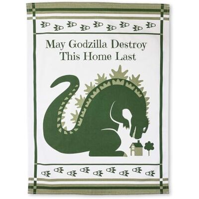 getDigital May Godzilla Destroy This Home Last Uma toalha de cozinha divertida para Geeks e fãs de filme Monster 100% algodão, absorvente e lavável na máquina getDigital May Godzilla Destroy This Home Last Uma toalha de cozinha divertida para Geeks e fãs de filme Monster 100% algodão, absorvente e lavável na máquina