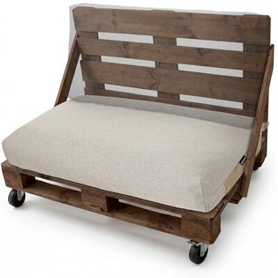 HAPPERS Almofadas para paletes, 120 x 80 pedra, Naylim Olefin enchimento Foam-EPS-Plus, anti-manchas, respiráveis, destacáveis, sistema AquOut de secagem rápida HAPPERS Almofadas para paletes, 120 x 80 pedra, Naylim Olefin enchimento Foam-EPS-Plus, anti-manchas, respiráveis, destacáveis, sistema AquOut de secagem rápida
