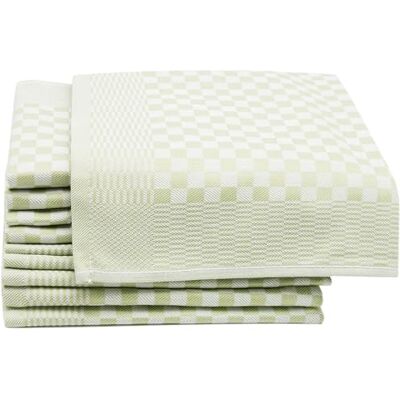 ZOLLNER 10 panos de cozinha de algodão quadriculado, 46 x 70 cm, 220 g, verde ZOLLNER 10 panos de cozinha de algodão quadriculado, 46 x 70 cm, 220 g, verde