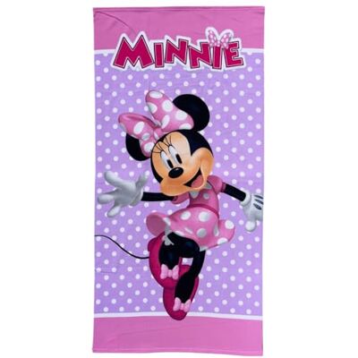Cartoon Toalha de praia para menina Minnie Mouse 70 x 140 cm toalha microfibra 100% poliéster secagem rápida toalha praia piscina rosa bolinhas Disney ideia presente Minnie Cartoon Toalha de praia para menina Minnie Mouse 70 x 140 cm toalha microfibra 100% poliéster secagem rápida toalha praia piscina rosa bolinhas Disney ideia presente Minnie