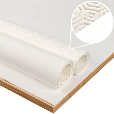 ANRO Protetor de mesa acolchoado a metros, protetor de mesa, protetor de mesa, muletão, tamanho dobrável com padrão, 2,2 mm, com feltro, 200 x 140 cm ANRO Protetor de mesa acolchoado a metros, protetor de mesa, protetor de mesa, muletão, tamanho dobrável com padrão, 2,2 mm, com feltro, 200 x 140 cm