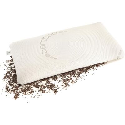 NATURECA Travesseiro de Trigo Sarraceno, Travesseiro para o Pescoço, Travesseiro de Trigo Sarraceno para a Dor no Pescoço, Travesseiro para Dormir de Lado com Fundas de Bambu, Travesseiro de Apoio NATURECA Travesseiro de Trigo Sarraceno, Travesseiro para o Pescoço, Travesseiro de Trigo Sarraceno para a Dor no Pescoço, Travesseiro para Dormir de Lado com Fundas de Bambu, Travesseiro de Apoio