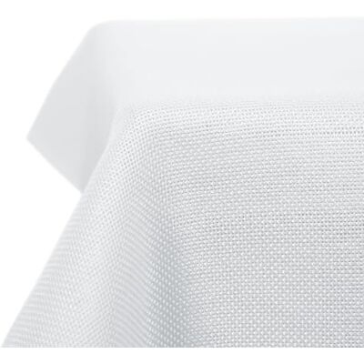 DECONOVO Branco 130x160 cm Linho sintético Naperon DECONOVO Branco 130x160 cm Linho sintético Naperon