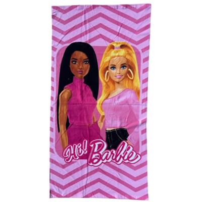 Cartoon Toalha de praia para menina Barbie, 70 x 140 cm, toalha de microfibra 100 % poliéster, secagem rápida, toalha de praia ou piscina, rosa, moderna, leve e compacta, ideia de presente Cartoon Toalha de praia para menina Barbie, 70 x 140 cm, toalha de microfibra 100 % poliéster, secagem rápida, toalha de praia ou piscina, rosa, moderna, leve e compacta, ideia de presente