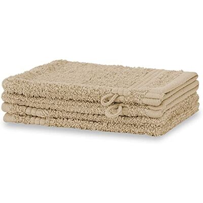 Merana Rome Conjunto de luvas de casa de banho, absorventes, macias e sem fiapos, luvas de banho de tricô de qualidade de luxo de algodão pesado 590 g/m² (areia do PIXI to, 4 x 15 x 20 cm) Merana Rome Conjunto de luvas de casa de banho, absorventes, macias e sem fiapos, luvas de banho de tricô de qualidade de luxo de algodão pesado 590 g/m² (areia do PIXI to, 4 x 15 x 20 cm)