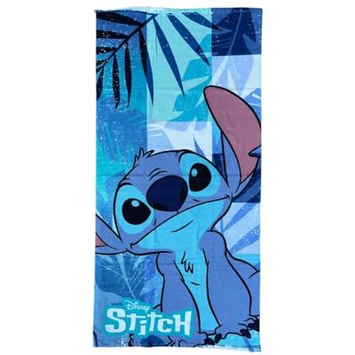 Cartoon Toalha de praia Stitch azul/verde, 70 x 140 cm, microfibra 100% poliéster, 245 g/m², absorvente e secagem rápida, leve e compacta, ideal para praia e piscina, design tropical Disney Cartoon Toalha de praia Stitch azul/verde, 70 x 140 cm, microfibra 100% poliéster, 245 g/m², absorvente e secagem rápida, leve e compacta, ideal para praia e piscina, design tropical Disney
