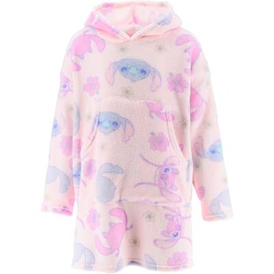 Disney Stitch Manta de Estar em Casa para Meninas, Bata de Casa Polar Macia, Moletom com Capuz Infantil, Presente para Meninas, Tamanhos 3 a 8 Anos, ROSA Disney Stitch Manta de Estar em Casa para Meninas, Bata de Casa Polar Macia, Moletom com Capuz Infantil, Presente para Meninas, Tamanhos 3 a 8 Anos, ROSA
