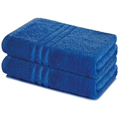 Lavea ® Conjunto de 2 Toalhas de Sauna 80x200 cm de Rizo 100% Algodão Suaves e Absorventes – Toalhas de Banho Grandes Ideais para Duche, SPA ou Ginásio – Azul Real Lavea ® Conjunto de 2 Toalhas de Sauna 80x200 cm de Rizo 100% Algodão Suaves e Absorventes – Toalhas de Banho Grandes Ideais para Duche, SPA ou Ginásio – Azul Real