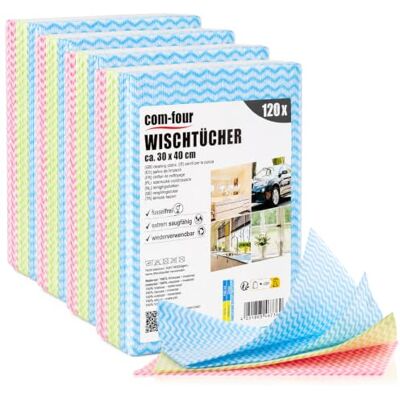 com-four ® 120 x toalhas, panos de limpeza reutilizáveis para cozinha Casa de banho e casa pano multiusos em 3 cores pano de limpeza lavável com-four ® 120 x toalhas, panos de limpeza reutilizáveis para cozinha Casa de banho e casa pano multiusos em 3 cores pano de limpeza lavável
