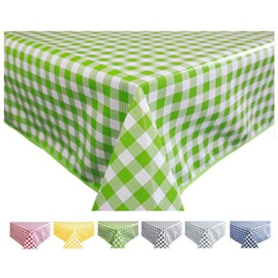 Home Direct Toalha de Hule, Retangular 140 x 180cm Quadrados Verde Home Direct Toalha de Hule, Retangular 140 x 180cm Quadrados Verde