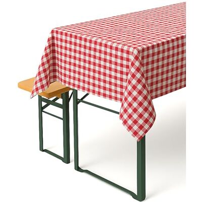 texpot Toalhas de mesa rústicas 80 x 80 cm, vermelho e branco aos quadrados 10 mm 100 % algodão texpot Toalhas de mesa rústicas 80 x 80 cm, vermelho e branco aos quadrados 10 mm 100 % algodão