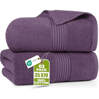 Utopia Towels 2 Toalhas de Banho Luxuosas Jumbo Toalha Extra Grande 100% Algodão, Muito Absorvente e de Secagem Rápida Toalha de Hotel Super Macia (180 x 90 CM, Ameixa) Utopia Towels 2 Toalhas de Banho Luxuosas Jumbo Toalha Extra Grande 100% Algodão, Muito Absorvente e de Secagem Rápida Toalha de Hotel Super Macia (180 x 90 CM, Ameixa)