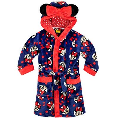 Disney Roupão para meninas Minnie Mouse, azul, 4-5 anos Disney Roupão para meninas Minnie Mouse, azul, 4-5 anos
