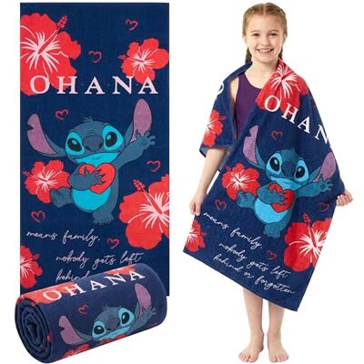 Disney Stitch Toalhas de banho menina menino secagem rápida toalha piscina toalhas algodão chuveiro praia natação 140 x 70 cm viagens acessórios (azul/vermelho Stitch) Disney Stitch Toalhas de banho menina menino secagem rápida toalha piscina toalhas algodão chuveiro praia natação 140 x 70 cm viagens acessórios (azul/vermelho Stitch)