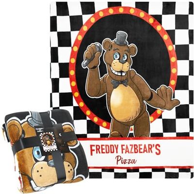Get Trend Five Nights at Freddys Manta polar macia para sofá ou cama, 130 x 150 cm, manta quente para crianças, adolescentes e gamers, presente original (FNF preto) Get Trend Five Nights at Freddys Manta polar macia para sofá ou cama, 130 x 150 cm, manta quente para crianças, adolescentes e gamers, presente original (FNF preto)