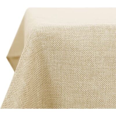 Deconovo Toalha de mesa retangular para sala de jantar, cozinha ou salão. Efeito linho. Deconovo Toalha de mesa retangular para sala de jantar, cozinha ou salão. Efeito linho.