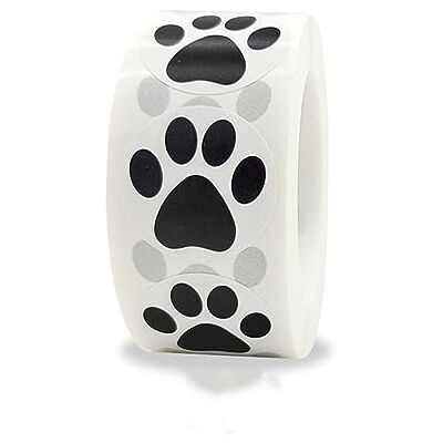 Generic 1 rolo de 500 peças autocolantes de impressão de pata cão gato urso animal de estimação impressão impressão etiquetas de pata autocolantes Generic 1 rolo de 500 peças autocolantes de impressão de pata cão gato urso animal de estimação impressão impressão etiquetas de pata autocolantes