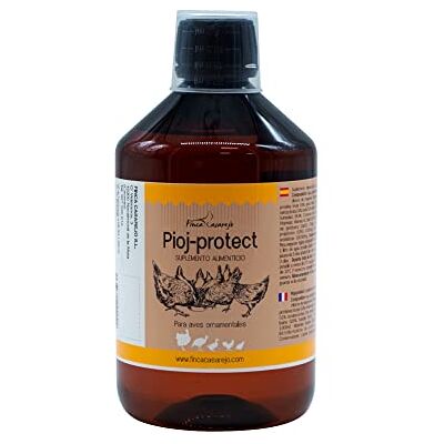 FINCA CASAREJO Mantém Piolhos, Pulgas e Ácaros Afastados em Galinhas, Pombas, Aves de Quintal PiojProtect 500ml O Cheiro Não Atrai Insetos Solúvel em Água, Estimula o Apetite FINCA CASAREJO Mantém Piolhos, Pulgas e Ácaros Afastados em Galinhas, Pombas, Aves de Quintal PiojProtect 500ml O Cheiro Não Atrai Insetos Solúvel em Água, Estimula o Apetite