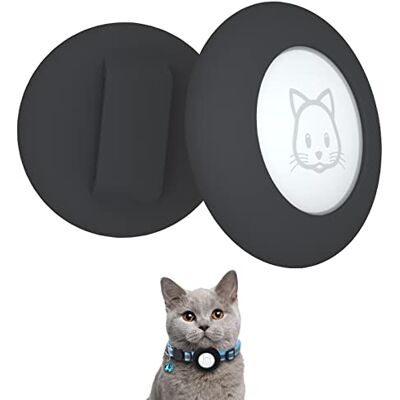 SimpleThings 2022 Airtag Suporte para colar de gato, pequeno suporte para colar de gato compatível com Apple Airtag, 2 capas protetoras impermeáveis para colar de animais de estimação num prazo de 1 cm SimpleThings 2022 Airtag Suporte para colar de gato, pequeno suporte para colar de gato compatível com Apple Airtag, 2 capas protetoras impermeáveis para colar de animais de estimação num prazo de 1 cm