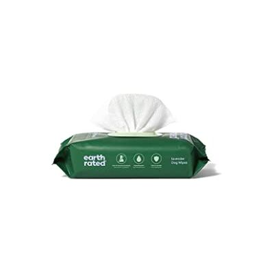 Earth Rated Toalhetes para animais de estimação para cães e gatos, hipoalergénicos, limpadores e hidratantes, para o higiene de patas, corpo e glúteos, aroma de lavanda, 60 unidades Earth Rated Toalhetes para animais de estimação para cães e gatos, hipoalergénicos, limpadores e hidratantes, para o higiene de patas, corpo e glúteos, aroma de lavanda, 60 unidades