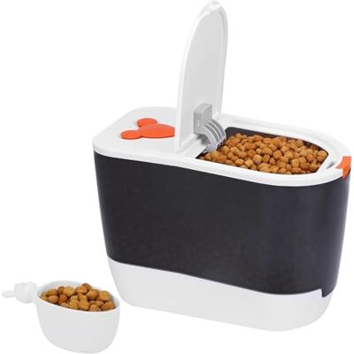 BELLE VOUS Recipiente de ração para animais de estimação com pá frascos de plástico com tampa recipiente de comida cão, gato, aves e muito mais Economize 5 kg alimentos para animais de estimação ou 10 kg BELLE VOUS Recipiente de ração para animais de estimação com pá frascos de plástico com tampa recipiente de comida cão, gato, aves e muito mais Economize 5 kg alimentos para animais de estimação ou 10 kg
