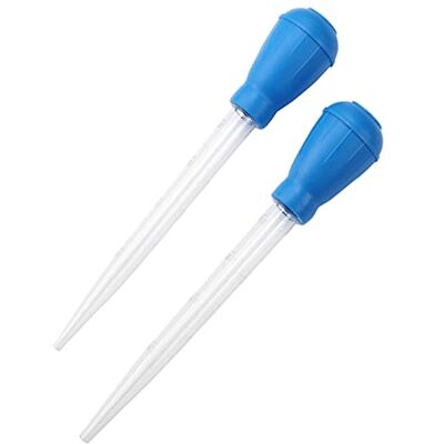 ACEONE Pipeta de aquário, 2 peças aquário mini permutador de água 30 ml multifunções limpeza conta-gotas alimentador pipetetas para tanque de peixes ACEONE Pipeta de aquário, 2 peças aquário mini permutador de água 30 ml multifunções limpeza conta-gotas alimentador pipetetas para tanque de peixes