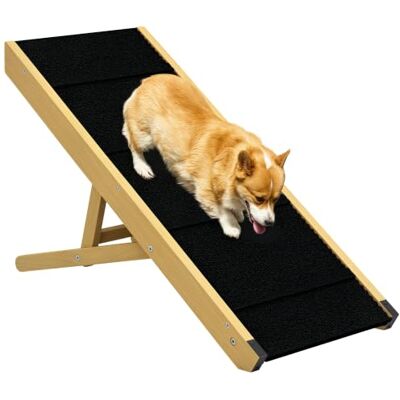 PawHut Rampa para cães dobrável 4 níveis 83,5 x 35 x 47,5 cm, natural Rampa para animais de estimação de madeira, altura ajustável, para cães pequenos e médios PawHut Rampa para cães dobrável 4 níveis 83,5 x 35 x 47,5 cm, natural Rampa para animais de estimação de madeira, altura ajustável, para cães pequenos e médios