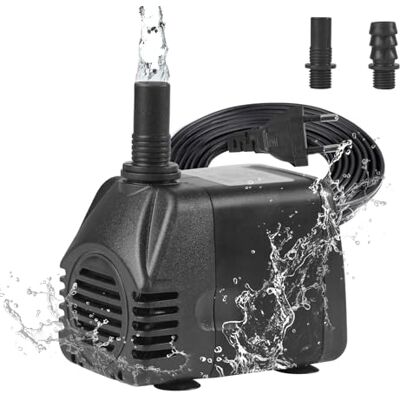 BACOENG Mini bomba de água, 18 W 1000 L/H bomba de água para aquário, bomba de água pequena, lagoas, lagoas, aquários, pequenos poços com tomada UE BACOENG Mini bomba de água, 18 W 1000 L/H bomba de água para aquário, bomba de água pequena, lagoas, lagoas, aquários, pequenos poços com tomada UE