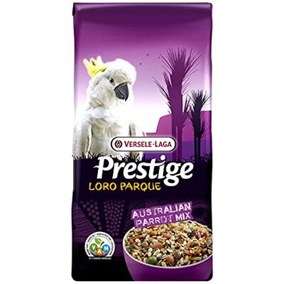 Versele-Laga Prestige Loro Parque Australian Parrot Mix mistura de sementes enriquecida, completa e variada 15 kg Versele-Laga Prestige Loro Parque Australian Parrot Mix mistura de sementes enriquecida, completa e variada 15 kg