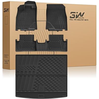 3W Tapetes de 4 peças para Peugeot 3008 2024-2025 (não para EV), incluindo TPE Thorex™ para todos os tipos de clima, ajuste personalizado 3D, adequado para cães, acessórios de carro, impermeáveis e 3W Tapetes de 4 peças para Peugeot 3008 2024-2025 (não para EV), incluindo TPE Thorex™ para todos os tipos de clima, ajuste personalizado 3D, adequado para cães, acessórios de carro, impermeáveis e