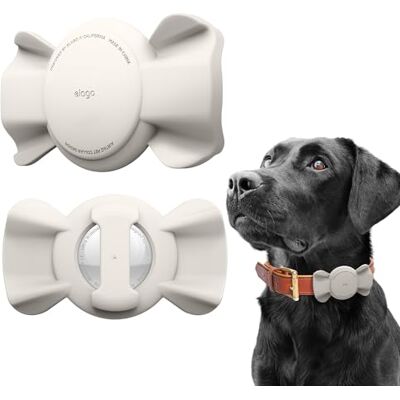 elago Capa fita para colar de animal de estimação compatível com Apple AirTag (2.ª/1.ª geração) suporte de silicone para coleiras de cães e gatos, dispositivo não incluído (pedra) elago Capa fita para colar de animal de estimação compatível com Apple AirTag (2.ª/1.ª geração) suporte de silicone para coleiras de cães e gatos, dispositivo não incluído (pedra)