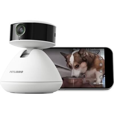 PETLIBRO Câmara animais de estimação de 360° com aplicativo, deteção automática de gatos/cães e gravação comportamental, visão noturna, áudio bi-direcional, WiFi 2,4 GHz, 1080P HD, modo de privacidade PETLIBRO Câmara animais de estimação de 360° com aplicativo, deteção automática de gatos/cães e gravação comportamental, visão noturna, áudio bi-direcional, WiFi 2,4 GHz, 1080P HD, modo de privacidade