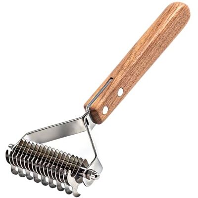 Aidiyapet Pente profissional Pet Dematting Grooming stripping ferramenta para cães e gatos (DUAL) Aidiyapet Pente profissional Pet Dematting Grooming stripping ferramenta para cães e gatos (DUAL)