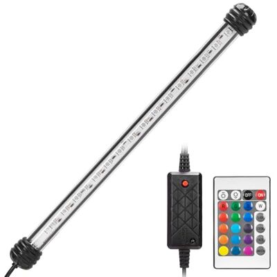 Nobleza Iluminação LED para aquário com controlo remoto, luz RGB, IP67 à prova de água, candeeiro de aquário regulável (3 w 30 cm, RGB) Nobleza Iluminação LED para aquário com controlo remoto, luz RGB, IP67 à prova de água, candeeiro de aquário regulável (3 w 30 cm, RGB)