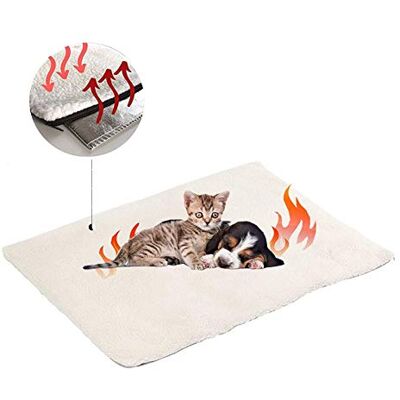 Milai Manta auto-aquecimento para gatos e cães, manta elétrica para animais de estimação à prova de água almofadas, manta térmica, sem eletricidade e baterias, almofada de calor, ecológica, 60 x 45 cm Milai Manta auto-aquecimento para gatos e cães, manta elétrica para animais de estimação à prova de água almofadas, manta térmica, sem eletricidade e baterias, almofada de calor, ecológica, 60 x 45 cm