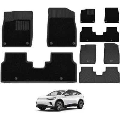 3W Tapetes e tapetes de carro para Volkswagen ID.4 E21 2020-2026, Thorex para todos os tipos de clima, tapetes para cães, resistentes à água, a riscos, acessórios para VW 3W Tapetes e tapetes de carro para Volkswagen ID.4 E21 2020-2026, Thorex para todos os tipos de clima, tapetes para cães, resistentes à água, a riscos, acessórios para VW