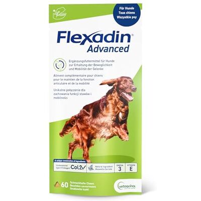 Vetoquinol Flexadin avançado Snacks for cães 60 Tablets Vetoquinol Flexadin avançado Snacks for cães 60 Tablets