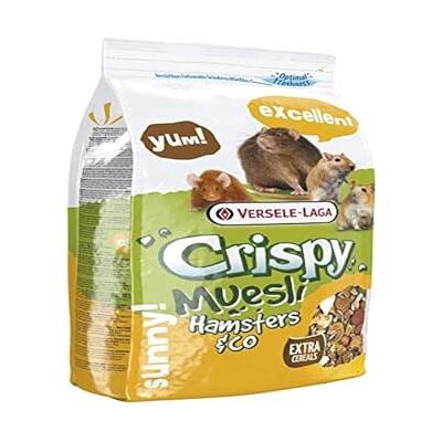 Versele-Laga Comida para animais pequenos 400 g Crispy Hamster & Co / 6 Versele-Laga Comida para animais pequenos 400 g Crispy Hamster & Co / 6