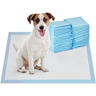 PawHut Almofadas para cães secagem rápida 100 unidade 45 x 60 cm, azul Presguardos para cães, design de 6 camadas, à prova de fugas PawHut Almofadas para cães secagem rápida 100 unidade 45 x 60 cm, azul Presguardos para cães, design de 6 camadas, à prova de fugas