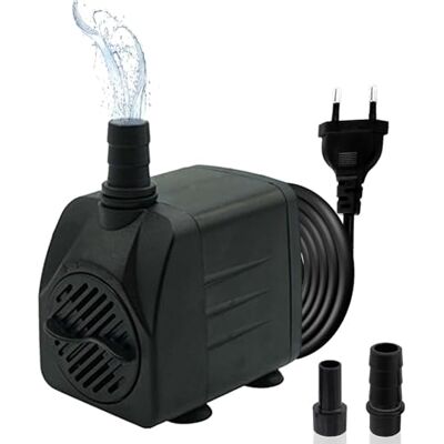 GERUI Mini bombas de água (800 L/H, 16 W), bomba de aquário ultra silenciosa de alta elevação, bomba de poço com cabo de alimentação de 1,5 m, 2 bicos para aquários, lagoas, fontes, estátuas GERUI Mini bombas de água (800 L/H, 16 W), bomba de aquário ultra silenciosa de alta elevação, bomba de poço com cabo de alimentação de 1,5 m, 2 bicos para aquários, lagoas, fontes, estátuas