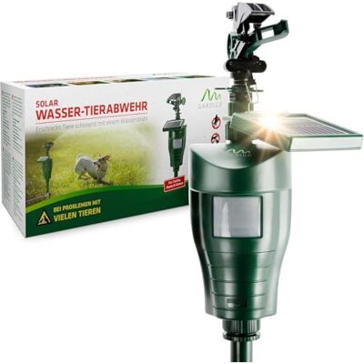 Gardigo ® Repelente Gatos con Rociador Solar Ahuyentador Gatos Exterior Alcance de até 10 m Detector de movimento PIR repelente de animais e jardim, intensidade e ângulo de cobertura ajustáveis Gardigo ® Repelente Gatos con Rociador Solar Ahuyentador Gatos Exterior Alcance de até 10 m Detector de movimento PIR repelente de animais e jardim, intensidade e ângulo de cobertura ajustáveis