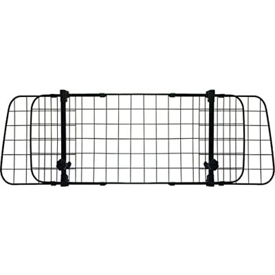 S SUMEX Separador de carro ajustável 106-145 cm, barreira metálica para repouso de cabeça, grade segurança animais de estimação universal, instalação sem ferramentas S SUMEX Separador de carro ajustável 106-145 cm, barreira metálica para repouso de cabeça, grade segurança animais de estimação universal, instalação sem ferramentas