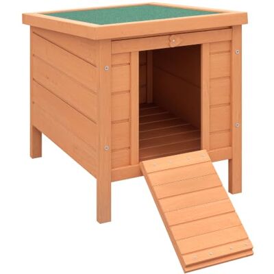 PawHut , Coelheira de Madeira para Exterior, Jaula para Coelho Cobaia, Casa para Animal Pequeno, 51 x 42 x 43 cm PawHut , Coelheira de Madeira para Exterior, Jaula para Coelho Cobaia, Casa para Animal Pequeno, 51 x 42 x 43 cm