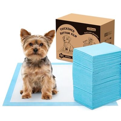 Nobleza Empapadores cães 40 x 60 cm fraldas descartáveis para cães, 100 unidades tapete toalhas higiénica absorvente e anti-fugas para animais de estimação, caça-loiças cães Nobleza Empapadores cães 40 x 60 cm fraldas descartáveis para cães, 100 unidades tapete toalhas higiénica absorvente e anti-fugas para animais de estimação, caça-loiças cães