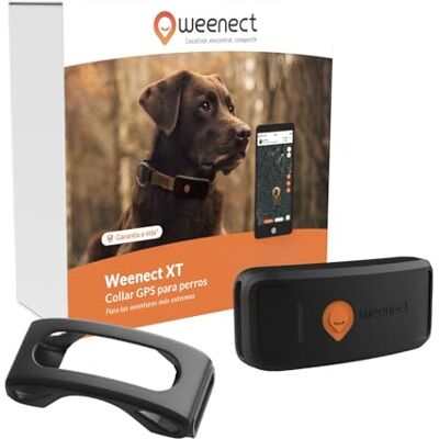Weenect Cão XT Localizador GPS para cães sem coleira resistente à água Antena XL, Alcance ilimitado, garantia vitalícia Assinatura necessária Weenect Cão XT Localizador GPS para cães sem coleira resistente à água Antena XL, Alcance ilimitado, garantia vitalícia Assinatura necessária