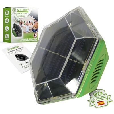 ISOTRONIC Afastador ultrassônico solar contra pombos, pardais, gaivotas, corvos, gatos com ultrassom e flash Espanta gatos, aves Adequado para varanda, jardim, terraço e cultivo ISOTRONIC Afastador ultrassônico solar contra pombos, pardais, gaivotas, corvos, gatos com ultrassom e flash Espanta gatos, aves Adequado para varanda, jardim, terraço e cultivo