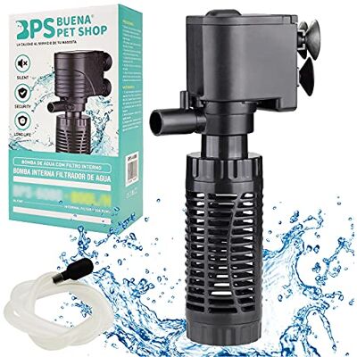 BPS BUENA PET SHOP BPS Bomba submersível para aquário com filtro 4W 400L/H bomba de água filtrador tanque para pecera lagoa hidropónico 15 x 7,5 cm BPS-6078 BPS BUENA PET SHOP BPS Bomba submersível para aquário com filtro 4W 400L/H bomba de água filtrador tanque para pecera lagoa hidropónico 15 x 7,5 cm BPS-6078