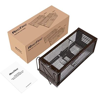 RatzFatz Gaiolas de Armadilha , Armadilha para Ratos, Desratização Humanitária Profissional, Jardim e Casa, Conjunto de Armadilhas para Animais, Coelhos e Hamsters, Sensibilidade Ajustável, Multiusos RatzFatz Gaiolas de Armadilha , Armadilha para Ratos, Desratização Humanitária Profissional, Jardim e Casa, Conjunto de Armadilhas para Animais, Coelhos e Hamsters, Sensibilidade Ajustável, Multiusos