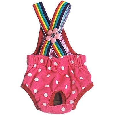 Diyafas Pontos cães higiene calças sanitárias menstruais cuecas físicas de fralda para cão pequeno Diyafas Pontos cães higiene calças sanitárias menstruais cuecas físicas de fralda para cão pequeno