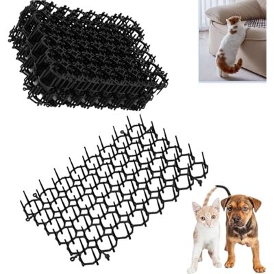 JFangZHZH Repelente de gatos, 6 peças espetos anti-gatos, espinho grade anti-cães, espetos anti-pombinhas para interior exterior relva jardim proteção de planta, 20 x 15 cm JFangZHZH Repelente de gatos, 6 peças espetos anti-gatos, espinho grade anti-cães, espetos anti-pombinhas para interior exterior relva jardim proteção de planta, 20 x 15 cm
